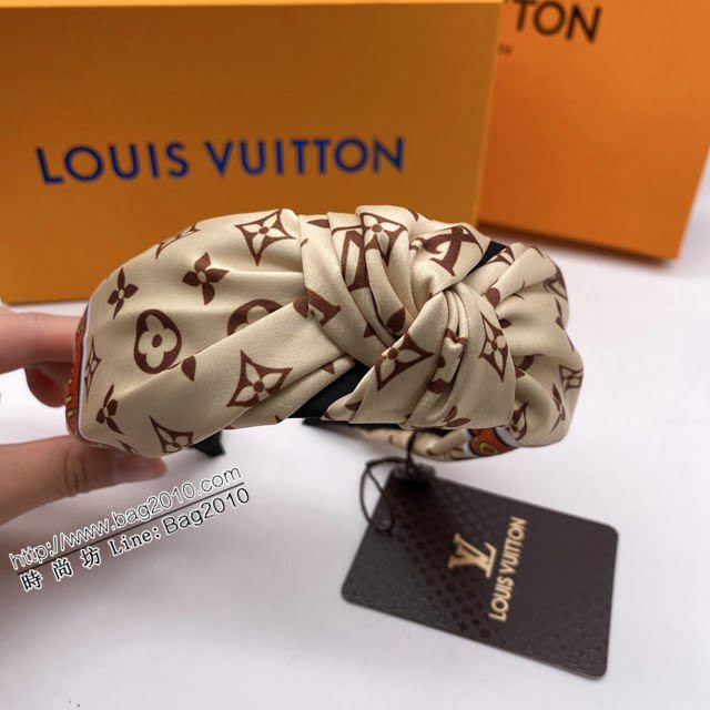 Louis Vuitton新款飾品 路易威登經典老花發箍 LV女士老花發網發箍  zglv2105